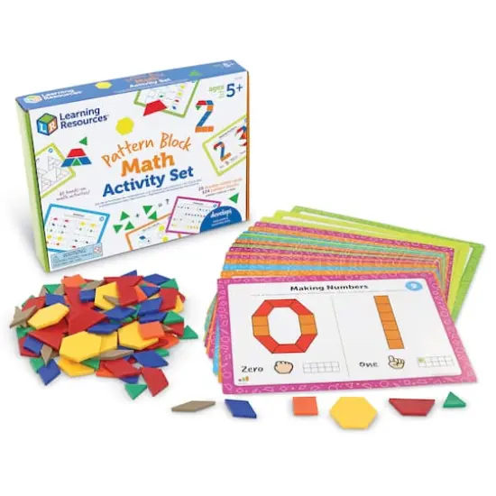 Learning Resources Pattern Block Math Activity Set {1}