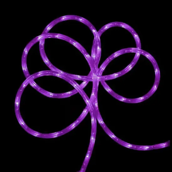 24ft. Purple Commercial Grade LED Outdoor Christmas Rope Lights {3}