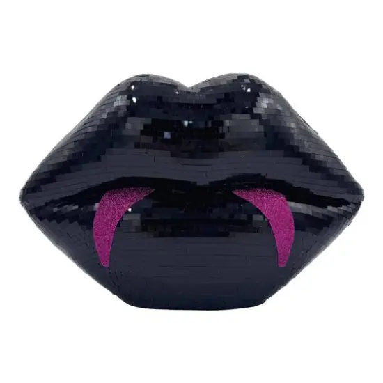 12" Disco Tabletop Vampire Lips by Ashland&reg; Black {1}