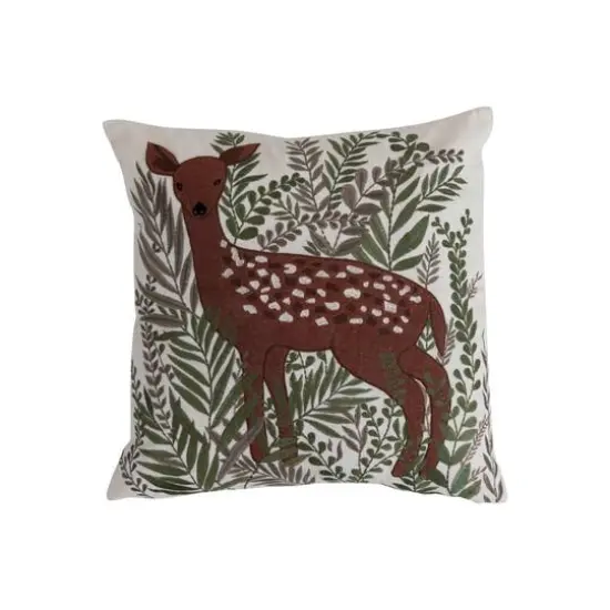 Hello Honey&reg; 18" x 18" Square Cotton Embroidered Pillow {1}