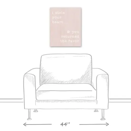 I Stole Your Heart 16" x 20" Canvas Wall Art {6}