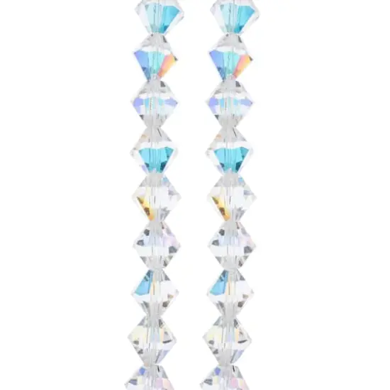 Preciosa Glass Crystal Bicone Beads, 8mm by Bead Landing&trade; Crystal AB {1}