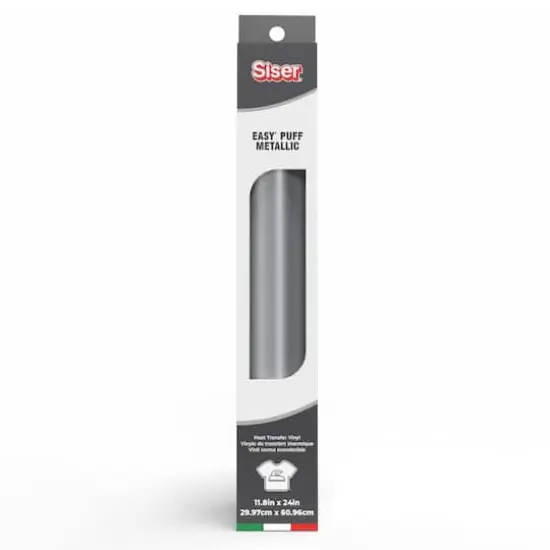 Siser&reg; Easy&reg; Puff Metallic Heat Transfer Vinyl Silver {1}