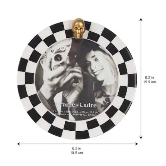 5" Black & White Skeleton Photo Frame by Ashland&reg; {7}