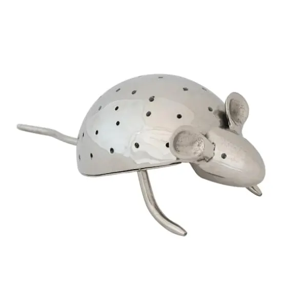Hello Honey Aluminum Vintage Reproduction Mouse Toothpick Holder, Nickel Finish {1}
