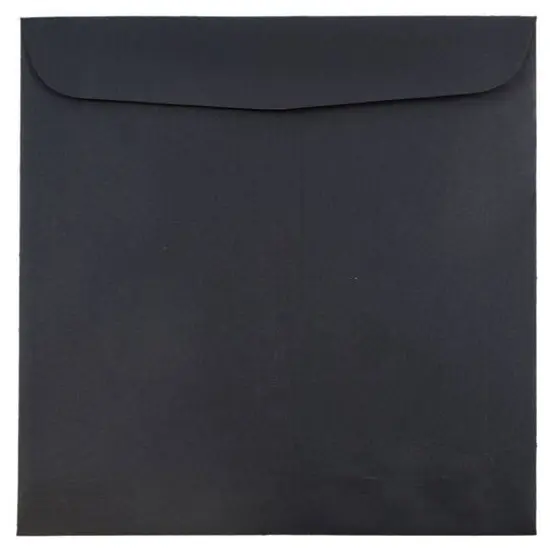 JAM Paper 9.5" x 9.5" Square Invitation Envelopes, 25ct. Black Linen {2}