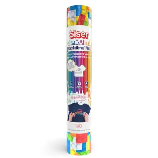 Siser EasyPatterns Plus SparkleBerry Ink Blocks Heat Transfer Vinyl 36in {1}