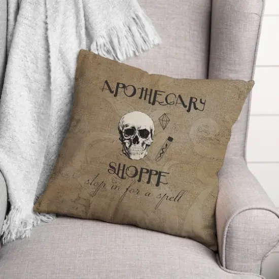 Apothecary Shoppe 3 18" x 18" Throw Pillow {3}