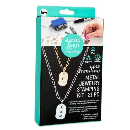 CousinDIY Stamp & Go Jewelry Metal Jewelry Stamping Kit {19}
