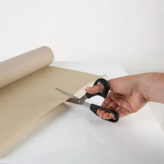 Simplify 17.5ft. Taupe Smooth Surface Shelf Liner {6}