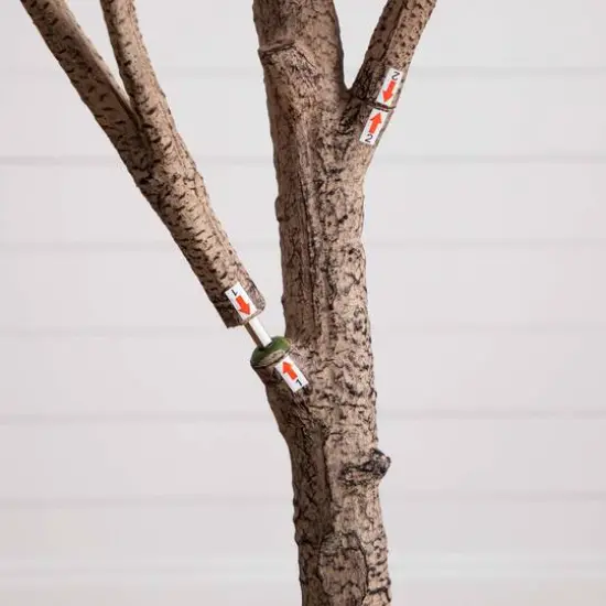 8ft. Potted Artificial Autumn Oak Tree {7}