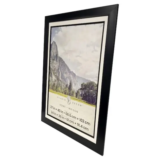 Home Black Flat Frame with Beveled Mat by Studio D&eacute;cor&reg; {7}