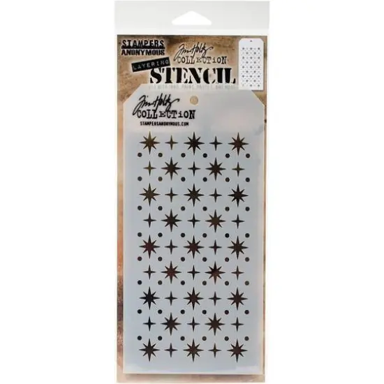 Stampers Anonymous Tim Holtz&reg; Starry Layered Stencil {1}