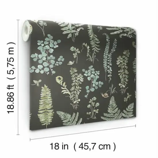 RoomMates Sage Fern Study Peel & Stick Wallpaper {8}