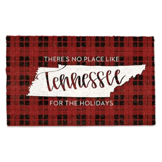 There's No Place Like Tennessee for the Holidays Doormat {1}