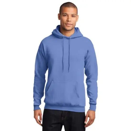 Port & Company&reg; Brights Core Fleece Pullover Hooded Sweatshirt Carolina Blue {4}
