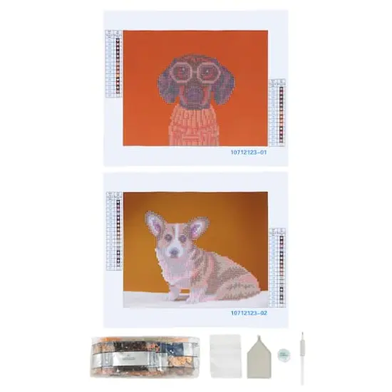 Dog Paintings Diamond Art Kit by Make Market&reg; {5}