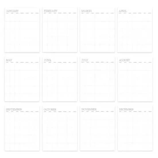 TF Publishing Undated Dry Erase Large Wired Hanging Vertical Wall Calendar {3}