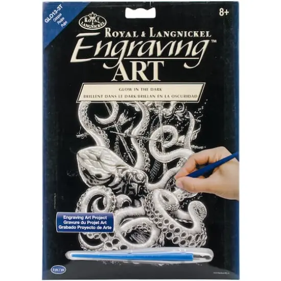 Royal & Langnickel&reg; Engraving Art&trade; Octopus Glow In The Dark Foil Kit {1}