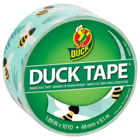 Duck Tape&reg; Blue Botanical Bees Duct Tape {1}