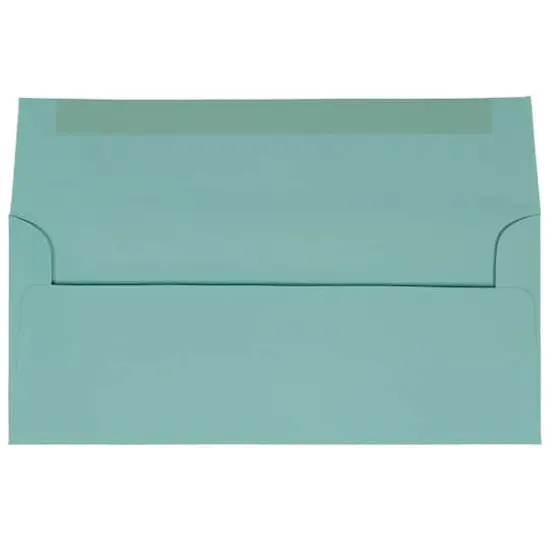 JAM Paper #10 Business Premium Straight Flap Envelopes, 50ct. Aqua {4}
