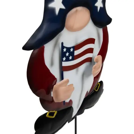 27.5" USA Patriotic Gnome Garden Stake Set {6}