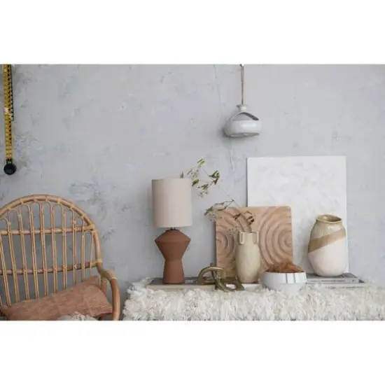 Hello Honey&reg; 10" Cream Sand Finish Modern Stoneware Vase {7}