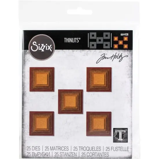 Sizzix&reg; Thinlits&reg; Stacked Squares Die Set by Tim Holtz&reg; {1}