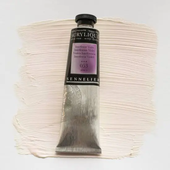 Sennelier Extra Fine Artists' Acrylic Paint, 60mL 053 Interference Violet {4}