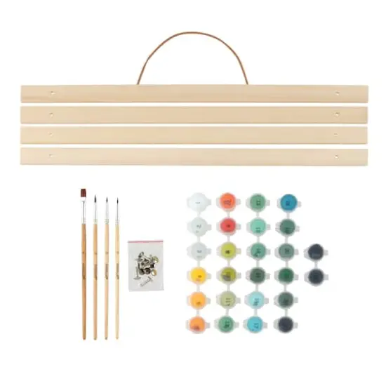 16" x 20" Tropical Birds Paint-by-Number Kit with Wood Display Hanger by Artist's Loft&reg; {3}