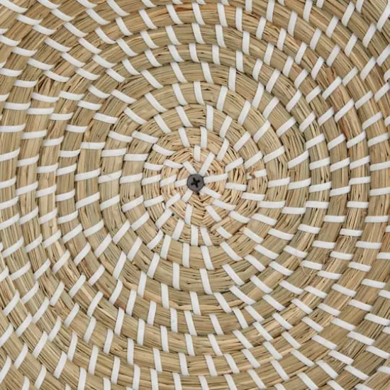 Set of 6 Brown Seagrass Eclectic Wall Decor, 14" x 14" x 3" {10}