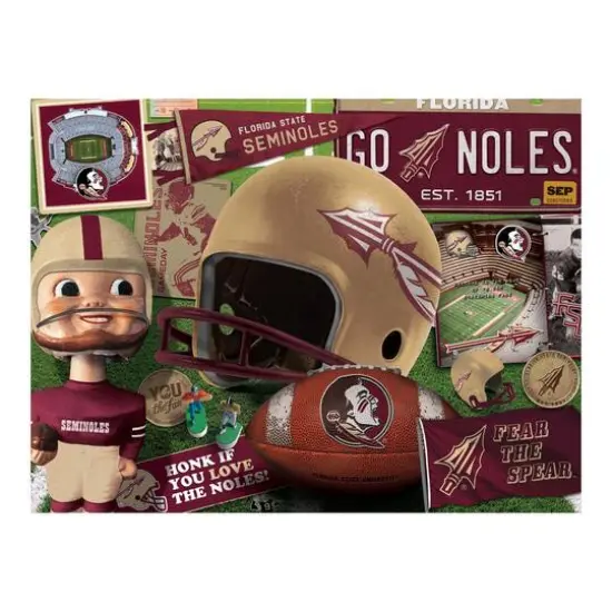 College Team Retro Series 500 Piece Puzzle Florida State Seminoles {5}