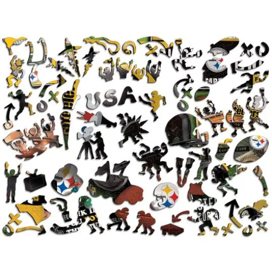 Retro Series Wooden Puzzle Pittsburgh Steelers {4}