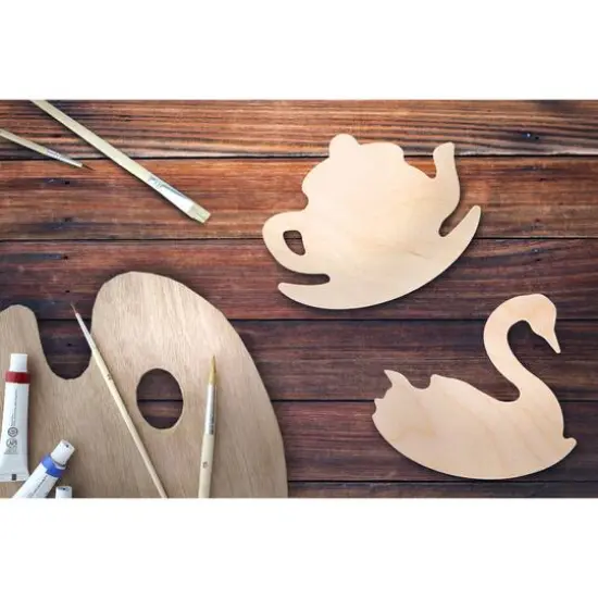Leisure Arts&reg; 6" Rocking Swan Wood Shape {5}