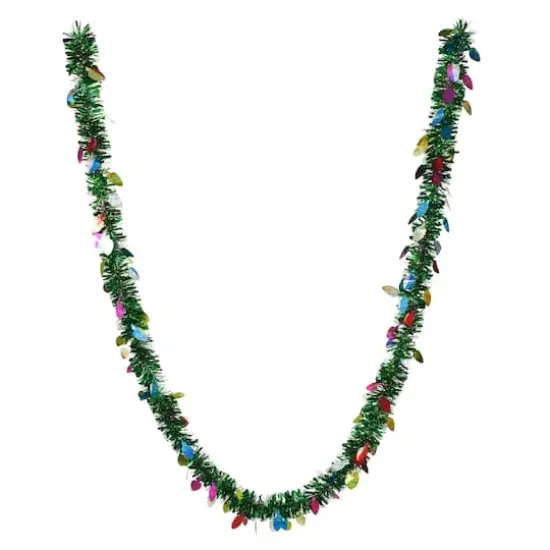 6ft. Christmas Lights Green Tinsel Garland by Ashland&reg; {1}