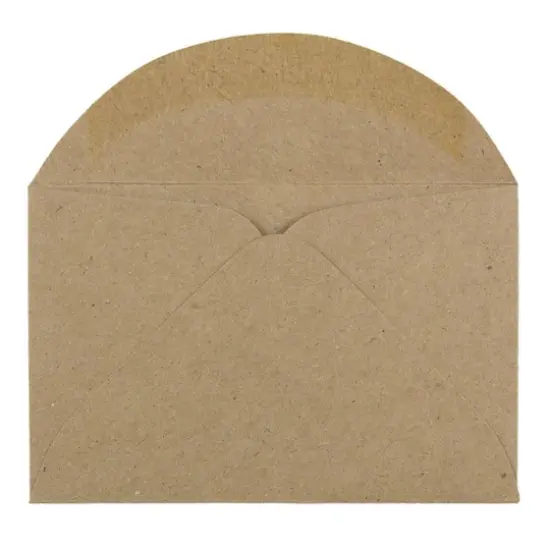 JAM Paper 3.63" x 2.38" Brown Kraft Recycled Mini Envelopes, 50ct. {3}