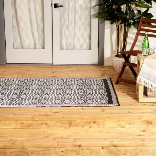 DII&reg; Black Moroccan Rug, 4ft. x 6ft. {4}