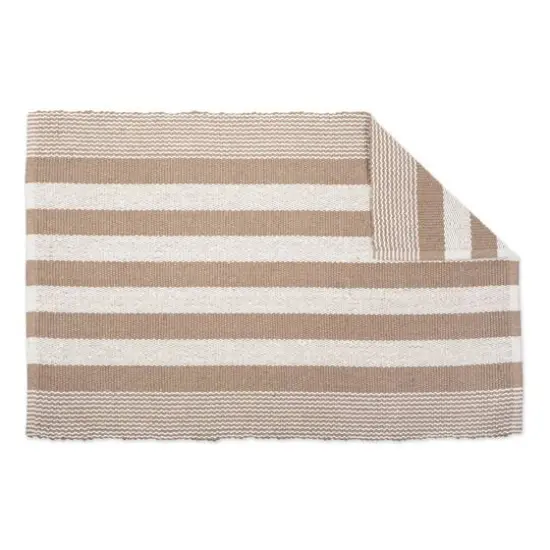DII&reg; Stone Cabana Stripe Recycled Yarn Rug, 2ft. x 3ft. {5}