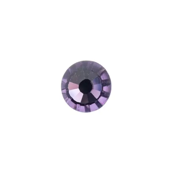 John Bead Crystal Lane SS16 Glass Round Flatback Rhinestones, 288ct. Light Violet {3}