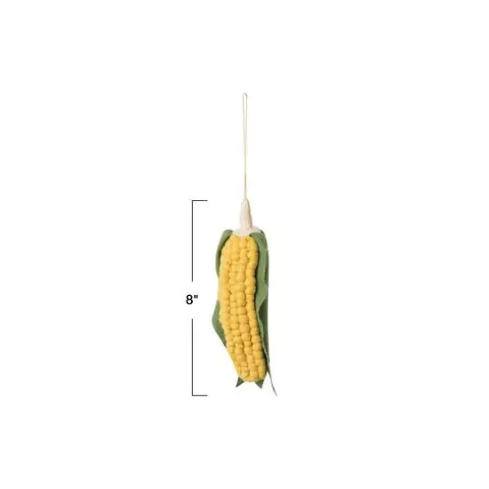 Hello Honey&reg; 8" Corn Ear Felt & Cotton Ornament {4}