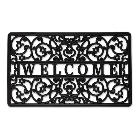 DII&reg; Welcome Scroll Rubber Doormat {1}