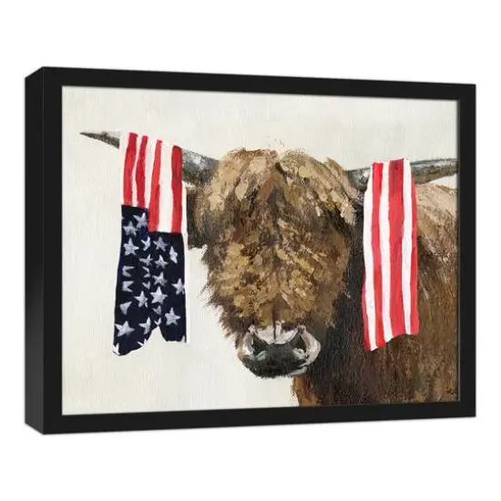 Patriotic Hyland Black Framed Canvas {3}