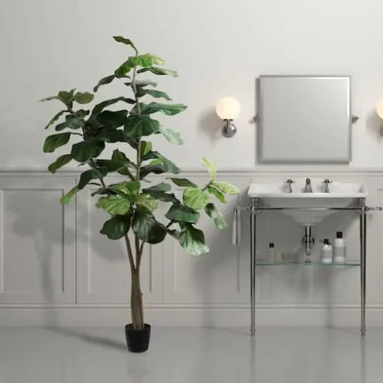 6ft. Potted Artificial Fiddle Tree {8}