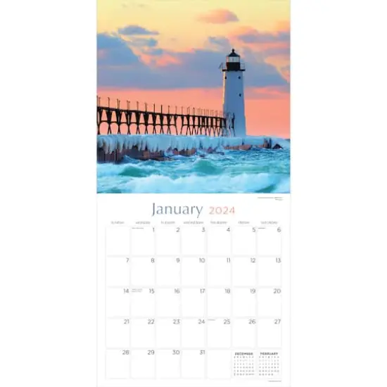 TF Publishing 2024 Lighthouses Wall Calendar {4}