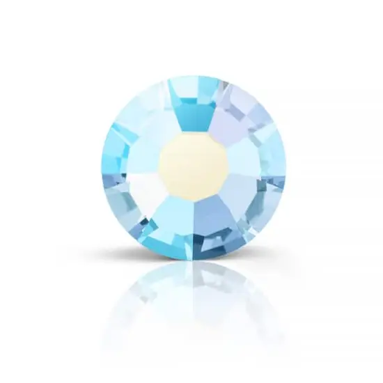 Preciosa MAXIMA SS20 Aurora Borealis Flatback Czech Crystals, 144ct. Light Sapphire AB {1}