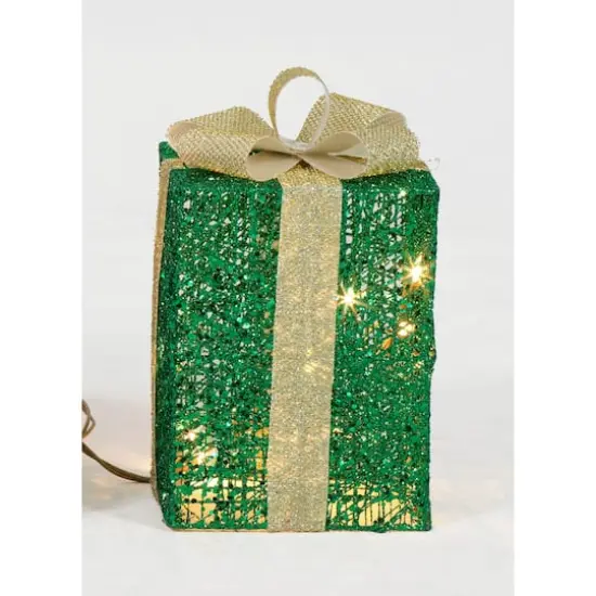 3-Piece Glittering Thread Gift Box Sculpture Set {4}