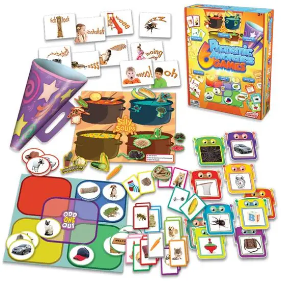 Junior Learning&reg; 6 Phonemic Awareness Games Learning Set {1}