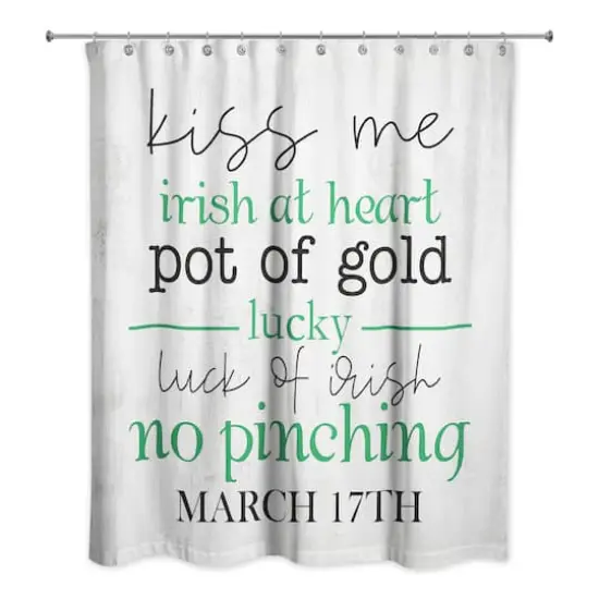 Irish St Patricks Saying Shower Curtain 71" x 74" Shower Curtain {1}