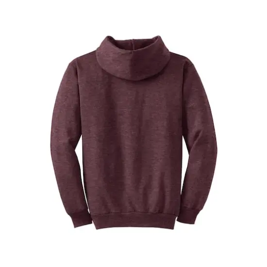 Port & Company&reg; Heathered Colors Core Fleece Pullover Hooded Sweatshirt Heather Athletic Maroon {5}