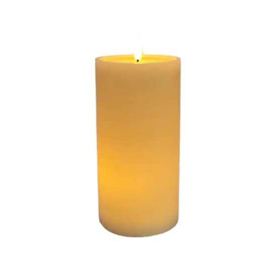 4" x 8" LED Wax Pillar Flickering Candle by Ashland&reg; Ivory {3}